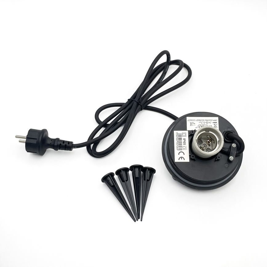 Ulkokäyttöön tarkoitettu koristevalaisin LUMISTONE 1xE27/15W/230V IP65 halkaisija 38 cm