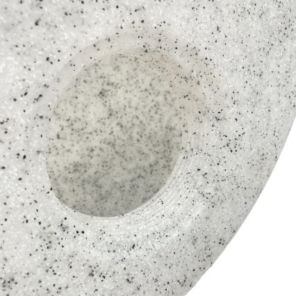 Ulkokäyttöön tarkoitettu koristevalaisin LUMISTONE 1xE27/15W/230V IP65 halkaisija 38 cm