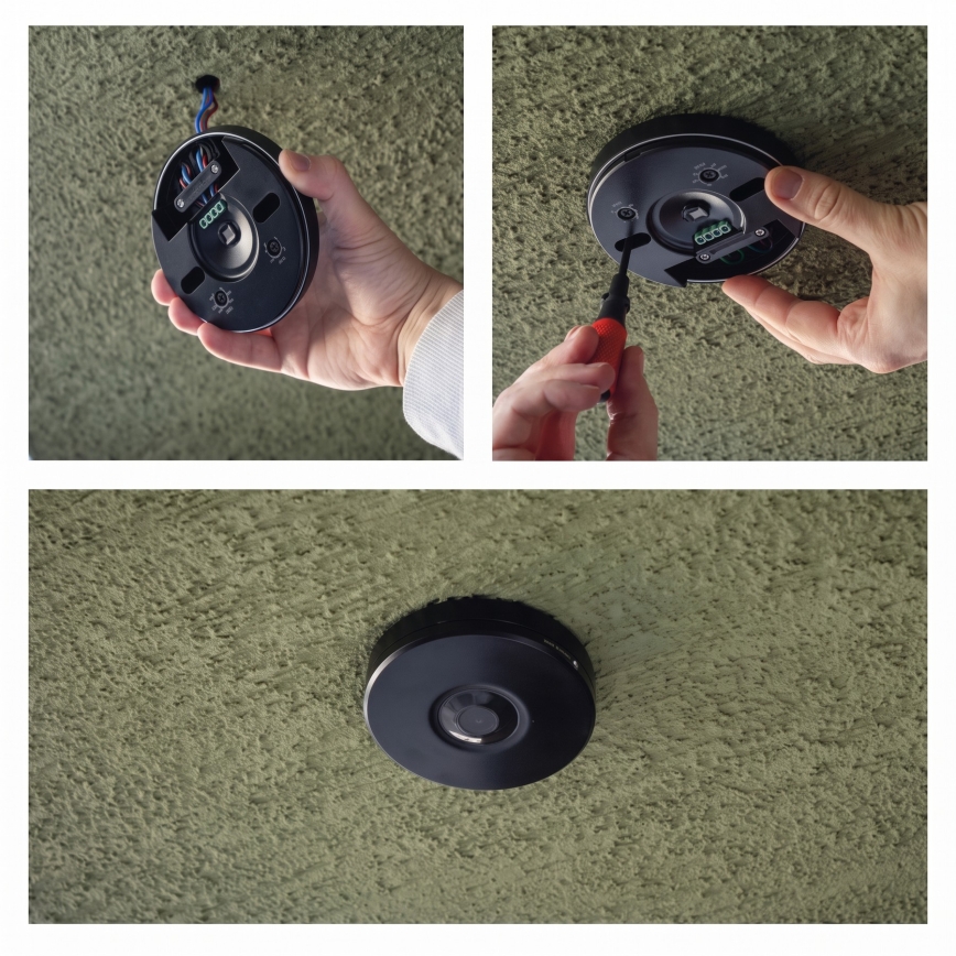 Ulkokäyttöön tarkoitettu PIR-liike- ja hämäräsensori 2000 W/230 V IP65, musta