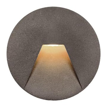Ulkokäyttöön upotettava LED-valaisin SPACE LED/4W/230V IP65, harmaa