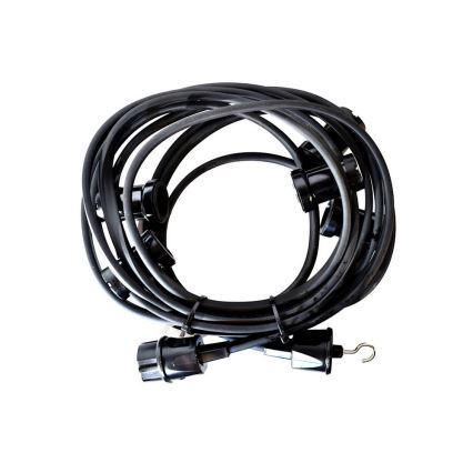 Ulkokäyttöön tarkoitettu koristevalosarja GIRLANDA 12 m 10xE27/15W/230V IP44