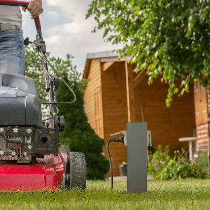 Ulkopistorasiapylväs SCHUKO 2Z 230V IP44