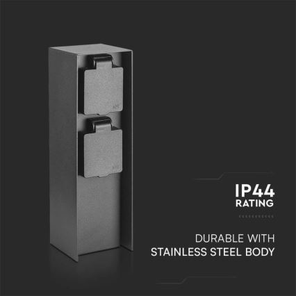 Ulkopistorasiapylväs 2Z 230V IP44