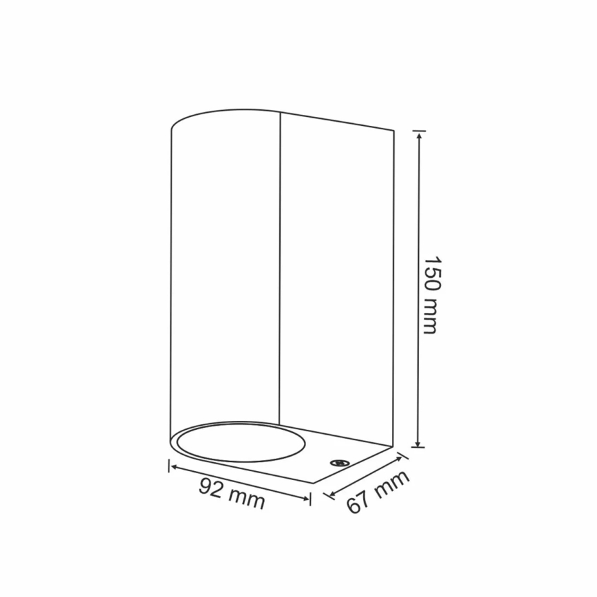 Ulkoseinän valo BOSTON 2xGU10/10W/230V IP44
