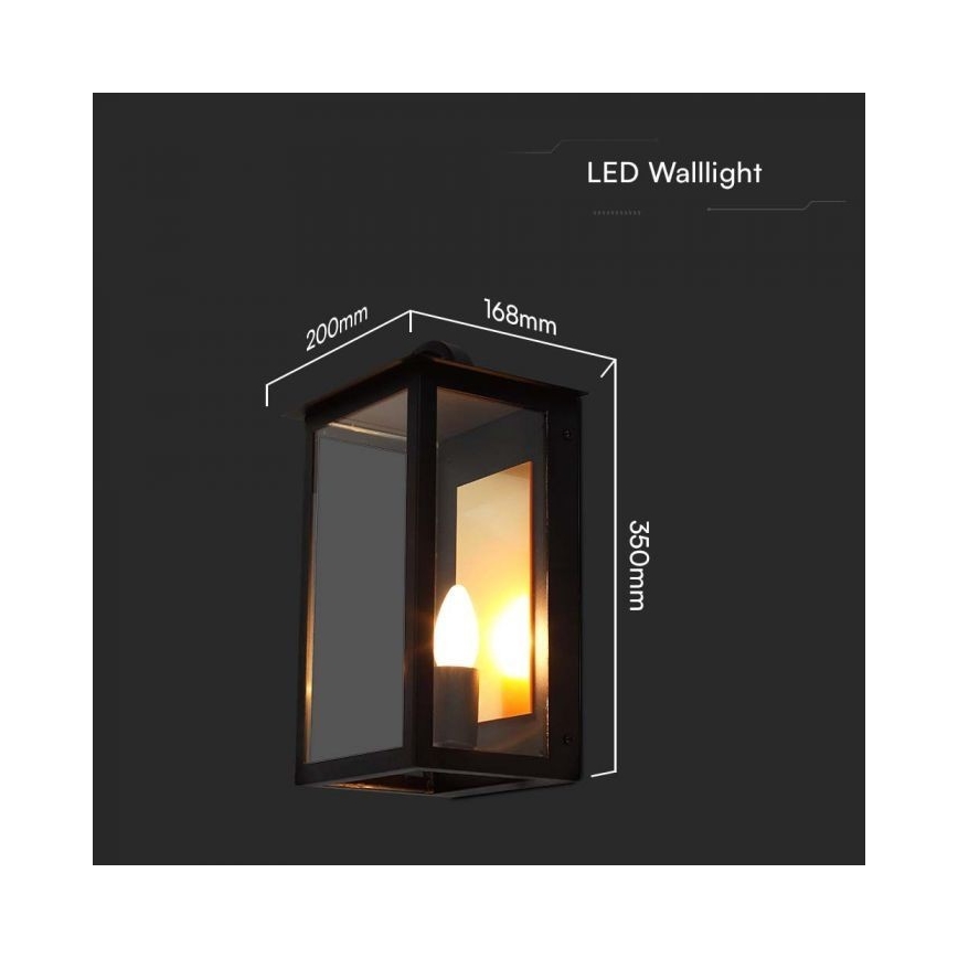 Ulkoseinävalaisin 1xE14/30W/230V IP65