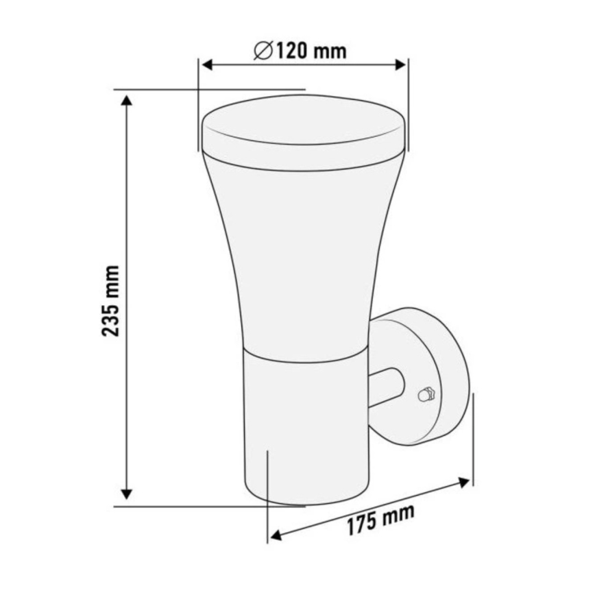Ulkoseinävalaisin 1xE27/15W/230V IP44