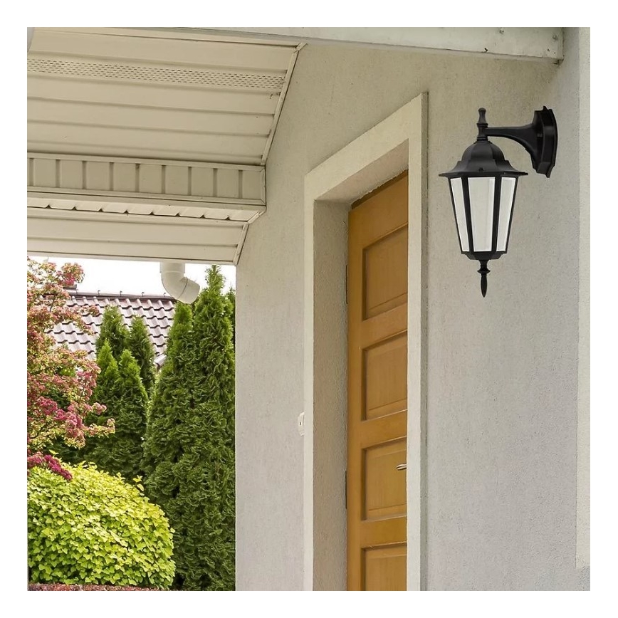 Ulkoseinävalaisin 1xE27/20W/230V IP43 musta