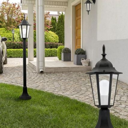 Ulkoseinävalaisin 1xE27/20W/230V IP43 musta