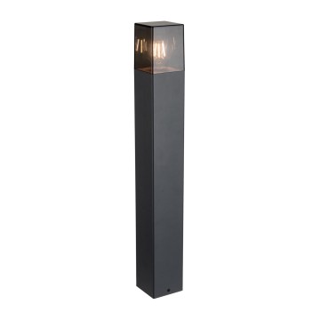 Ulkoseinävalaisin 1xE27/40W/230V IP44 80 cm musta/savunharmaa