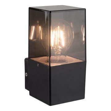 Ulkoseinävalaisin 1xE27/40W/230V IP44 musta/savunvärinen