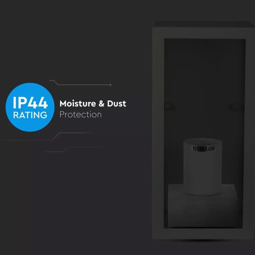 Ulkoseinävalaisin 1xE27/60W/230V IP44