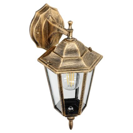 Ulkoseinävalaisin 1xE27 / 60W / 230V IP44 kultainen