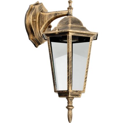 Ulkoseinävalaisin 1xE27 / 60W / 230V IP44 kultainen