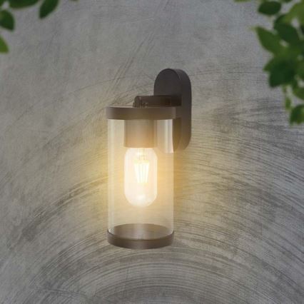 Ulkoseinävalaisin 1xE27/60W/230V IP44 musta