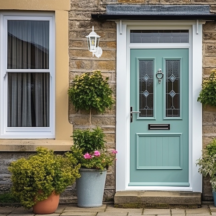 Ulkoseinävalaisin 1xE27/60W/230V IP44 valkoinen