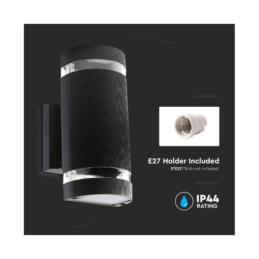 Ulkoseinävalaisin 2xE27/60W/230V IP44