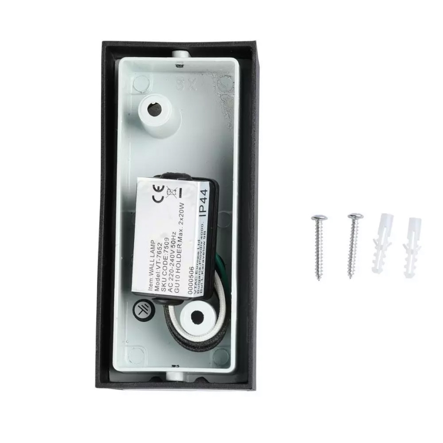 Ulkoseinävalaisin 2xGU10/20W/230V IP44