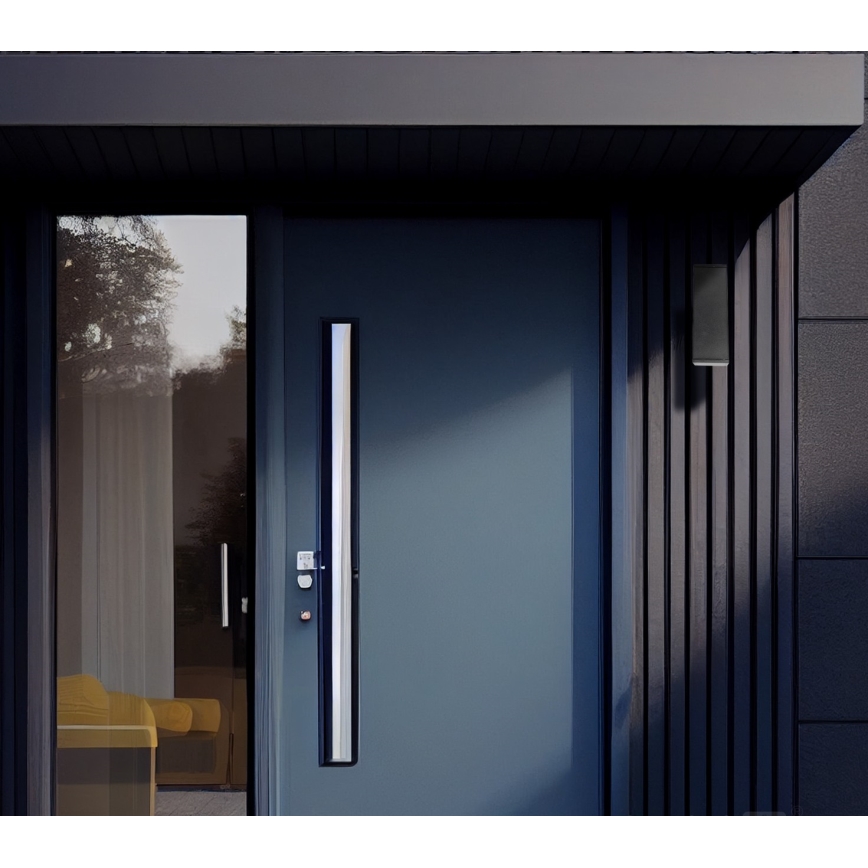 Ulkoseinävalaisin 2xGU10/35W/230V IP54 kulmikas musta