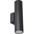 Ulkoseinävalaisin 2xGU10/35W/230V IP54 pyöreä musta