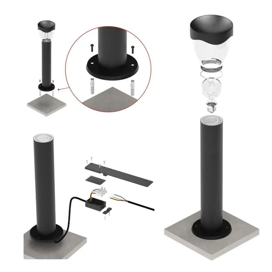 Ulkoseinävalaisin ARTEO 1xE27/15W/230V IP44