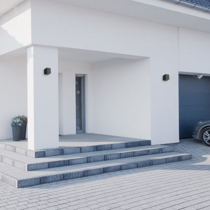 Ulkoseinävalaisin BOKA 1xGU10 / 60W / 230V IP44 musta