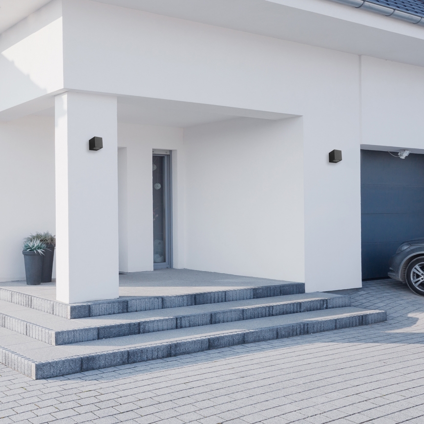 Ulkoseinävalaisin BOKA 1xGU10 / 60W / 230V IP44 musta