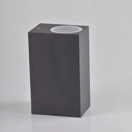 Ulkoseinävalaisin BOSTON 2xGU10/10W/230V antrasiitti