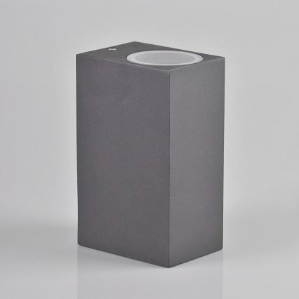 Ulkoseinävalaisin BOSTON 2xGU10/10W/230V antrasiitti