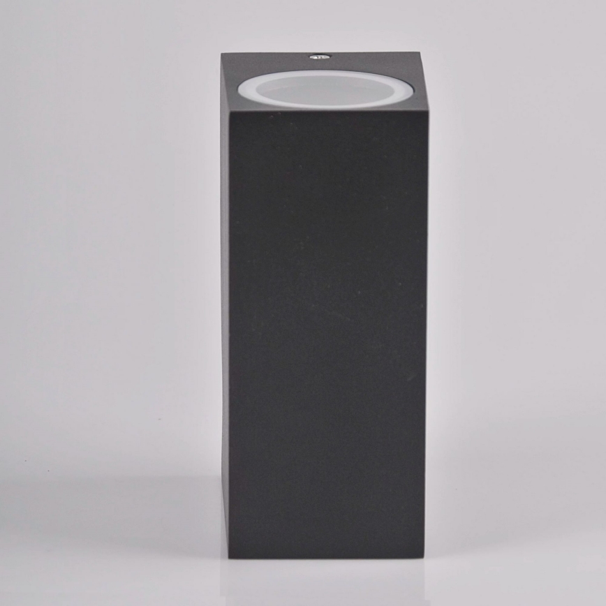 Ulkoseinävalaisin BOSTON 2xGU10/10W/230V antrasiitti