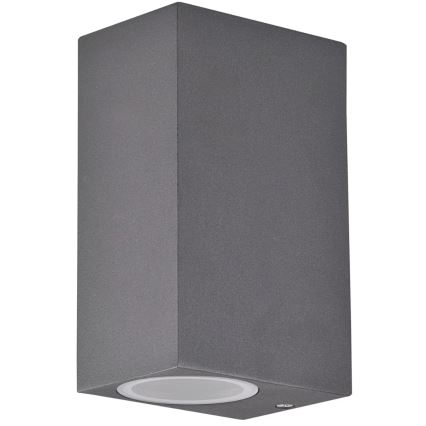 Ulkoseinävalaisin BOSTON 2xGU10/10W/230V antrasiitti