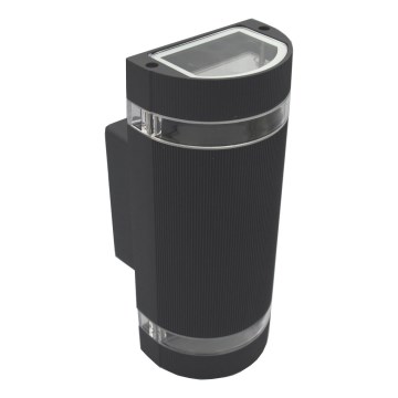 Ulkoseinävalaisin KORTEK 2xGU10/30W/230V IP44 musta
