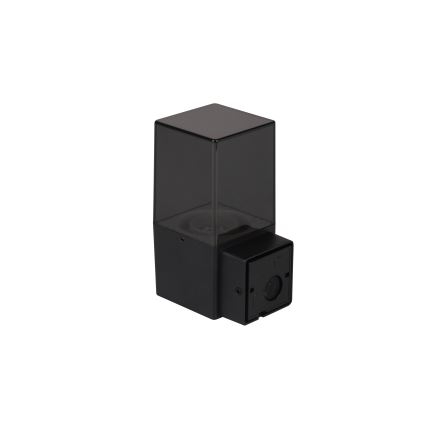 Ulkoseinävalaisin liike- ja hämäräanturilla 1xE27/40W/230V IP44 musta/savunharmaa