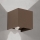 Ulkoseinävalaisin liiketunnistimella ja hämäräkytkimellä CUBE-S LED/13W/230V IP54 ruskea