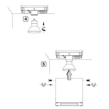 Ulkoseinävalaisin MORRIS 1xGU10/35W/230V IP54