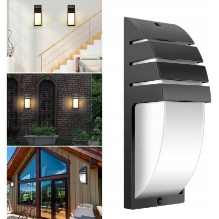 Ulkoseinävalaisin NALANI 1xE27/18W/230V IP54 antrasiitti