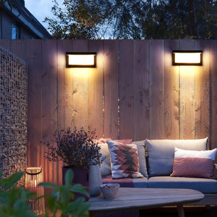 Ulkoseinävalaisin NEELY 1xE27/60W/230V IP54 musta