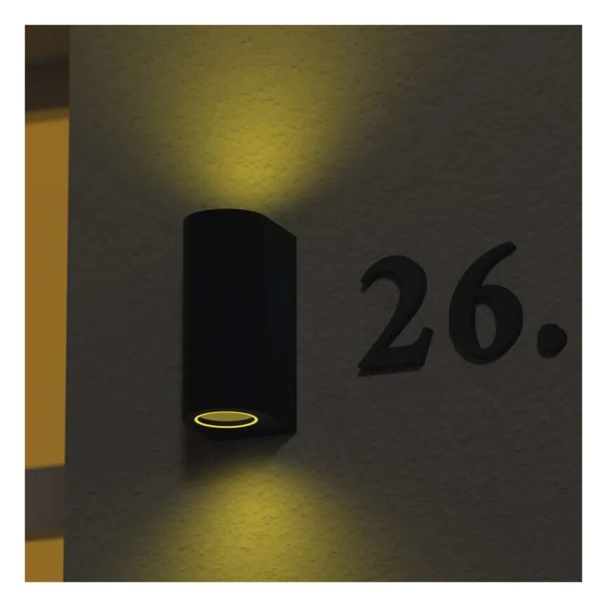 Ulkoseinävalaisin OCULUS 2xGU10/7W/230V IP44