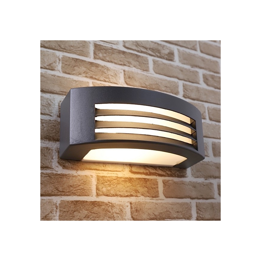 Ulkoseinävalaisin OLIANA 1xE27/60W/230V IP54 antrasiitti