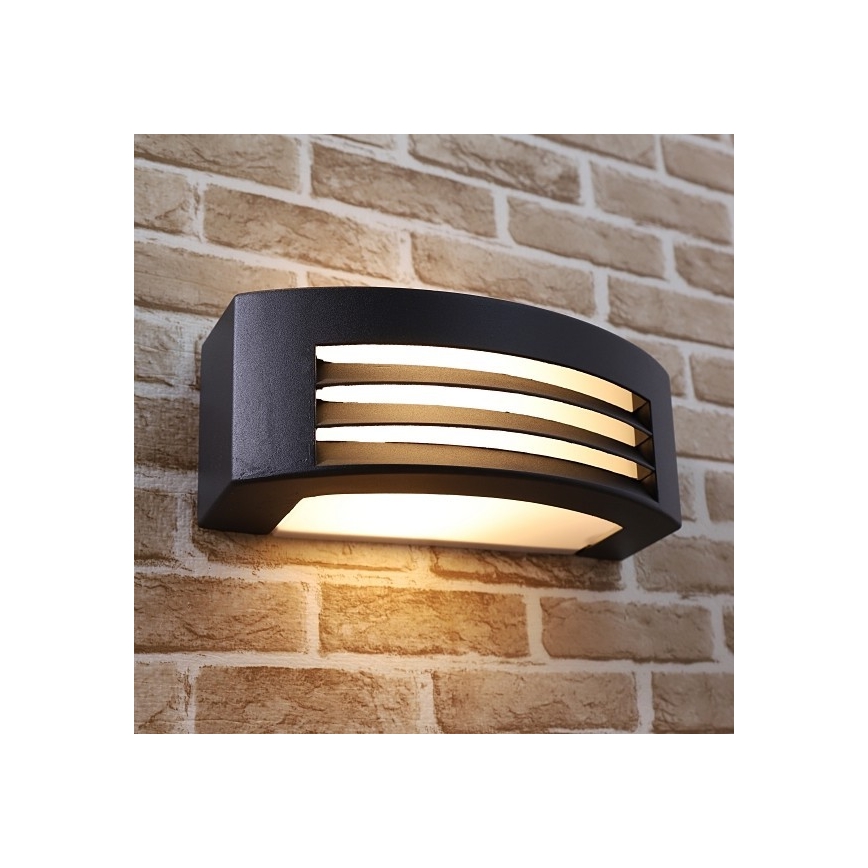 Ulkoseinävalaisin OLIANA 1xE27/60W/230V IP54 musta