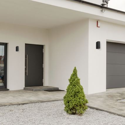 Ulkoseinävalaisin OVALIS 2xGU10/35W/230V IP44 musta