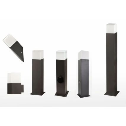 Ulkoseinävalaisin pistorasialla NEW YORK 1xE27/12W/230V IP44 44 cm antrasiitti