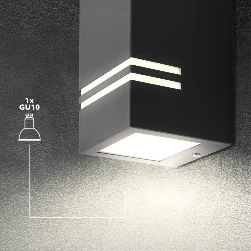 Ulkoseinävalaisin QUAZAR 1xGU10 / 11W / 230V IP44