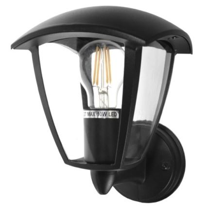 Ulkoseinävalaisin SURVA 1xE27/60W/230V IP44 musta