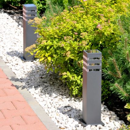 Ulkoseinävalaisin TEKSAS 1xE27/12W/230V IP44 44 cm antrasiitti