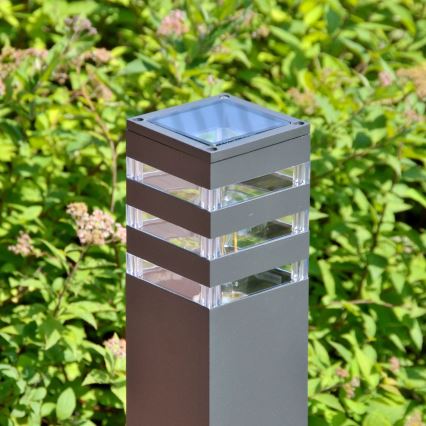 Ulkoseinävalaisin TEKSAS 1xE27/12W/230V IP44 74 cm antrasiitti