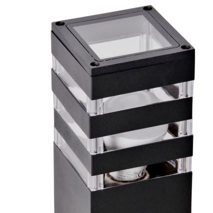 Ulkoseinävalaisin TEKSAS 1xE27/12W/230V IP44 74 cm antrasiitti