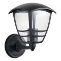 Ulkoseinävalaisin TEVIO 1xE27/60W/230V IP54 musta