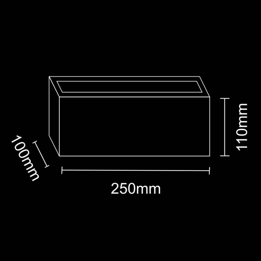 Ulkoseinävalaisin TOKIO 1xE27/12W/230V IP54