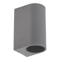 Ulkoseinävalo PARETE 2xGU10/6W/230V IP54 harmaa