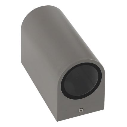 Ulkoseinävalo PARETE 2xGU10/6W/230V IP54 harmaa